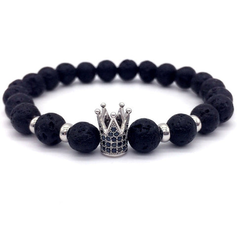 Imperial Crown  Bracelet-Silver