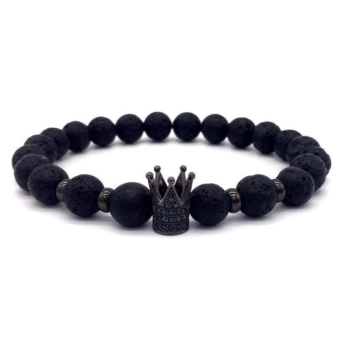 Imperial Crown  Bracelet-Black