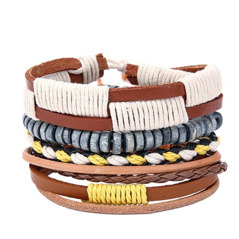 Retro Mens Leather Bracelets