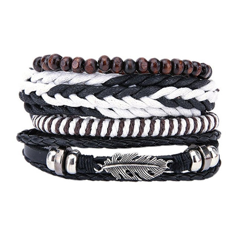 Retro Mens Leather Bracelets