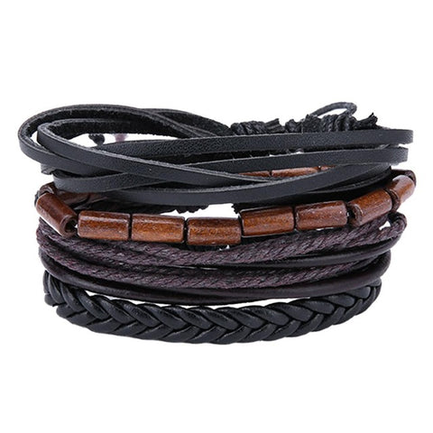 Retro Mens Leather Bracelets