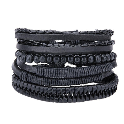 Retro Mens Leather Bracelets