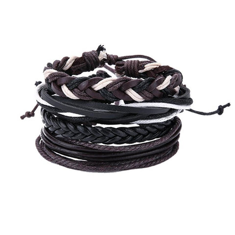 Retro Mens Leather Bracelets