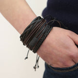 Retro Mens Leather Bracelets